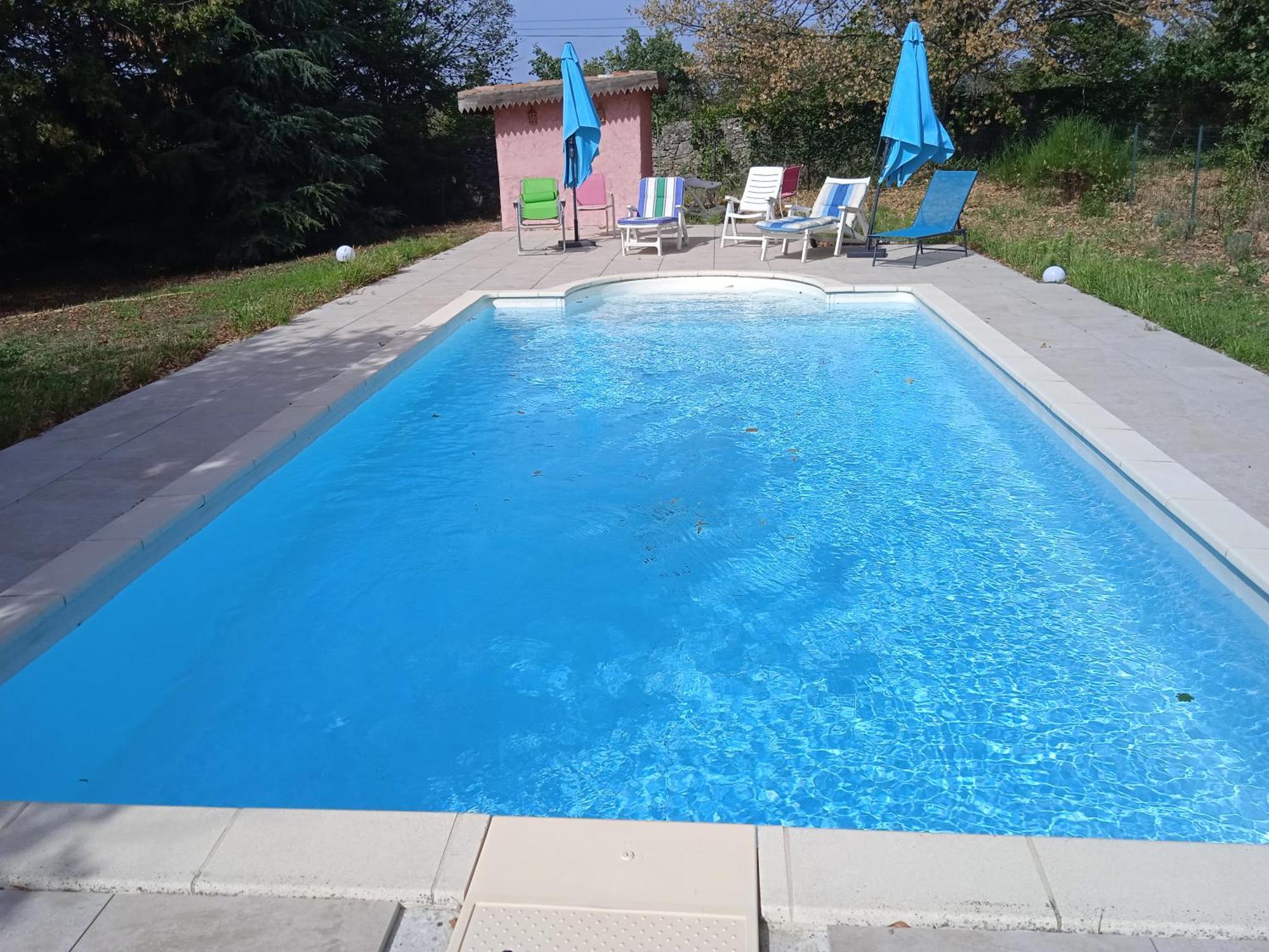 Maison Calme Avec Piscine Entouree De Son Parc Quintenas Buitenkant foto
